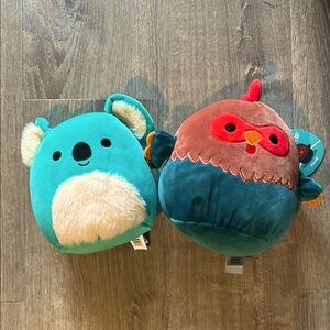 ✨ NWT Squishmallows Bundle – Kevin the Koala & Reed the Red Bird – 7” Pl…